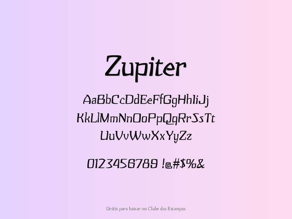 Fonte Zupiter Grátis Para Baixar