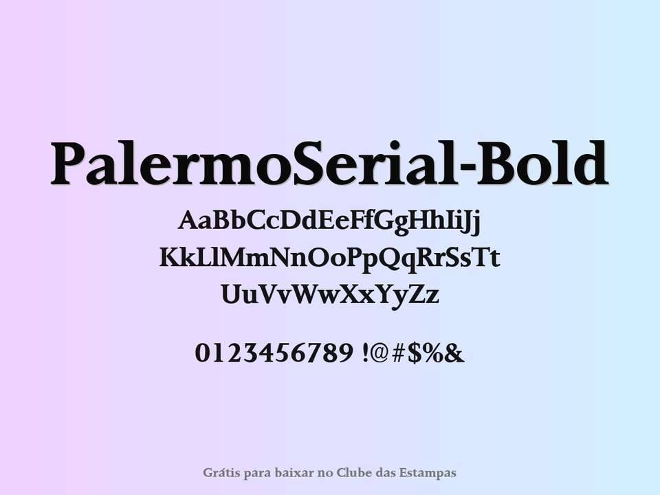 Fonte Palermoserial Bold Grátis Para Baixar