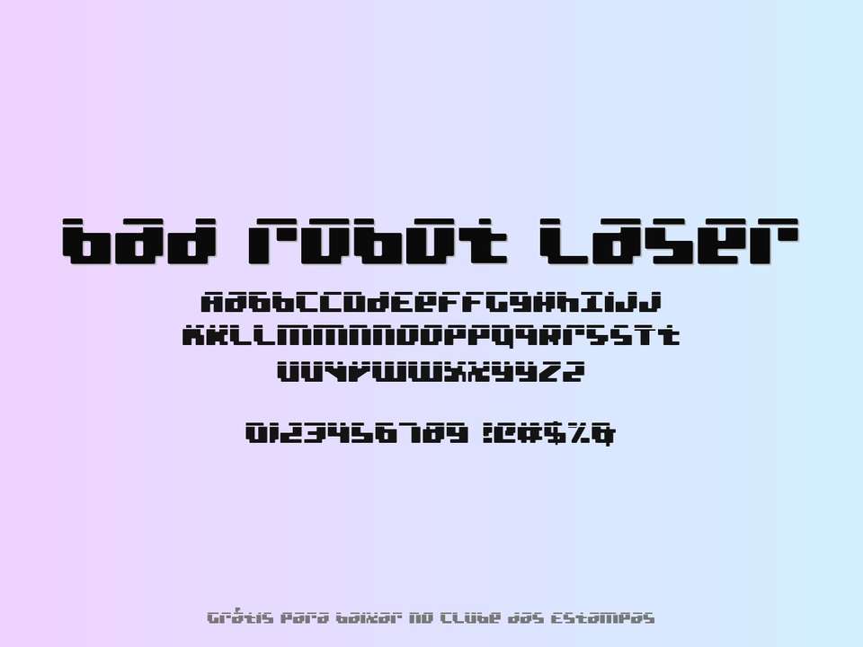 Fonte Bad Robot Laser Grátis Para Baixar
