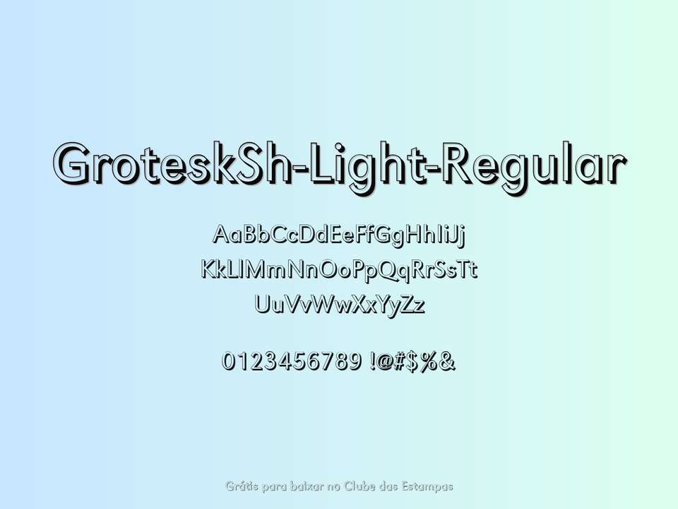 Fonte Grotesksh Light Regular Grátis Para Baixar