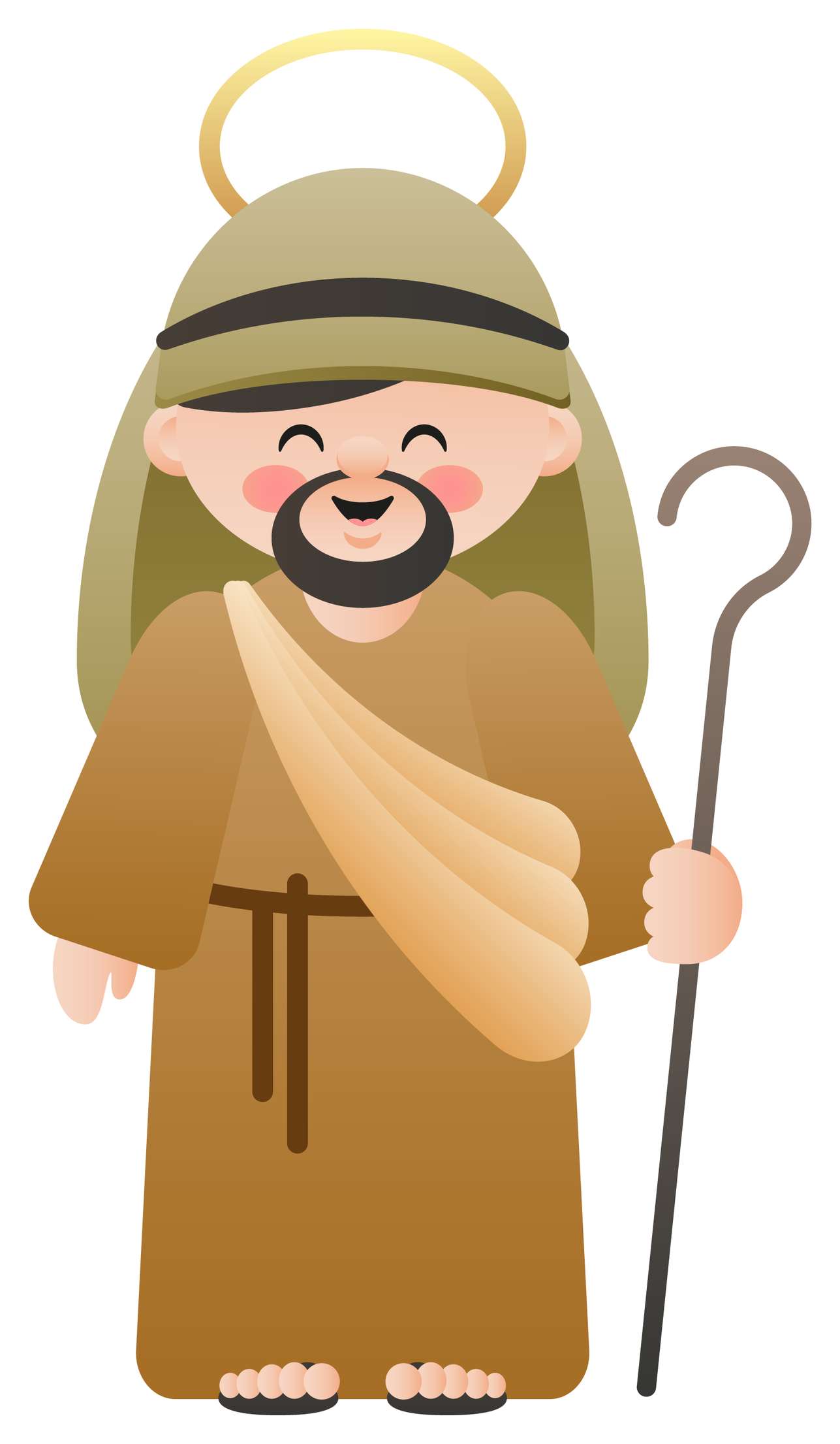 Santo Profeta Com Cajado Religião Png Grátis Para Baixar