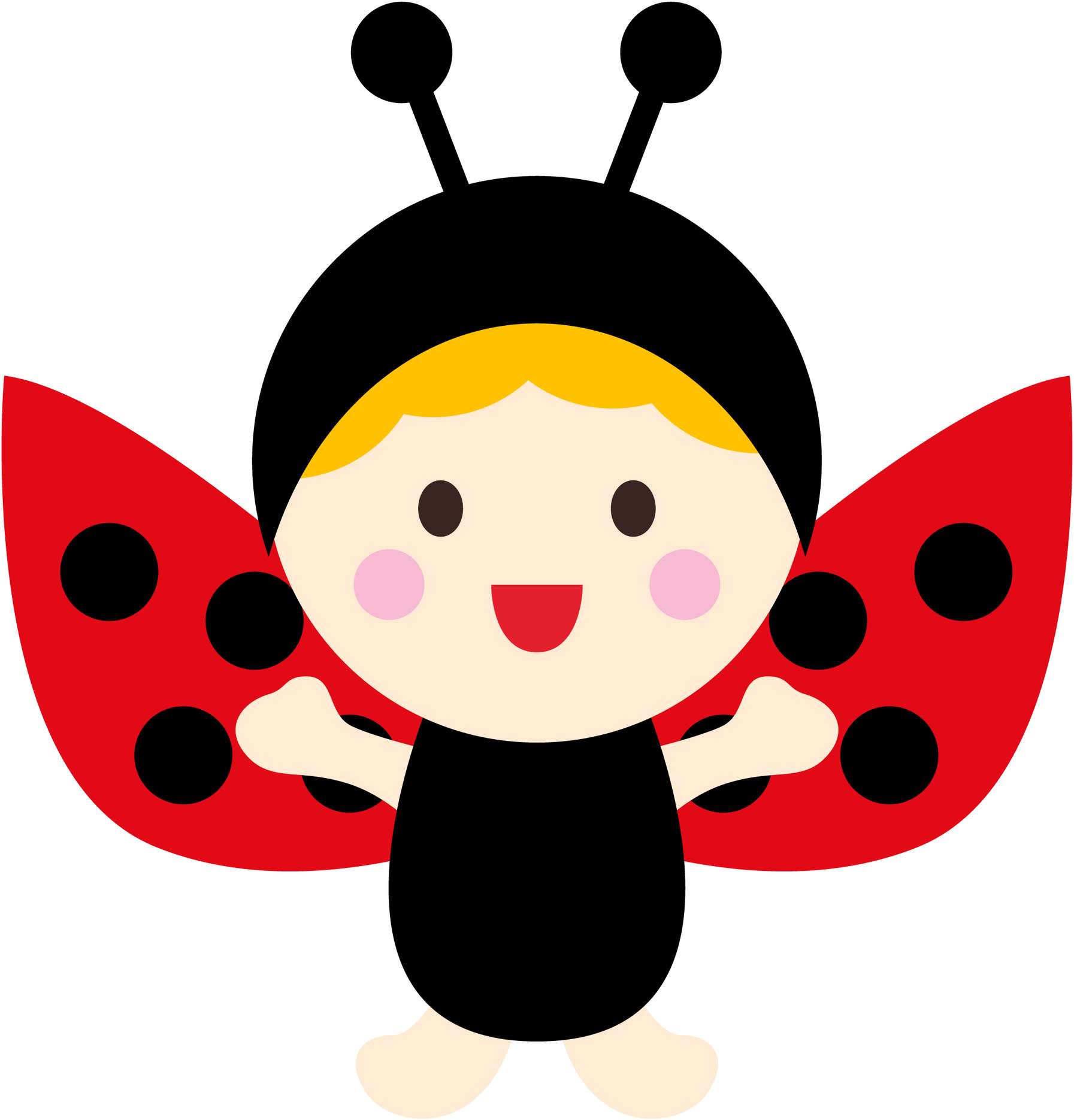 Elemento Joaninha Fofa Cute Png (52)