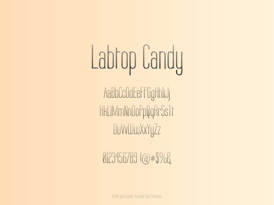 Fonte Labtop Candy Grátis Para Baixar