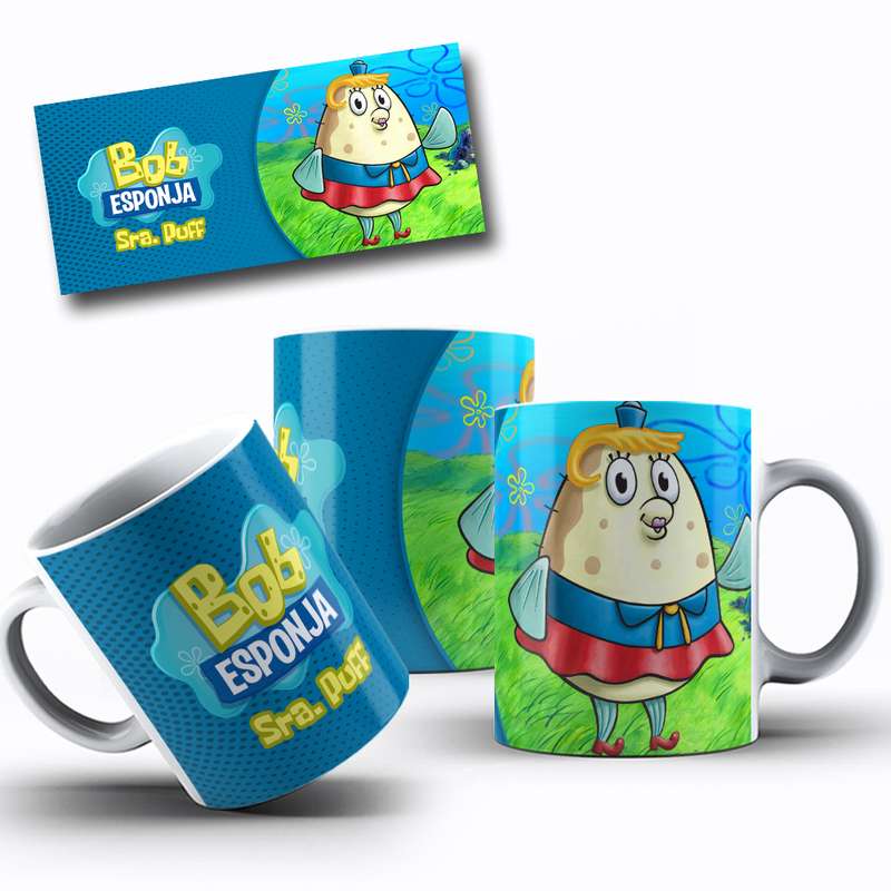 Arte Caneca Desenho Animado Bob Esponja (10)