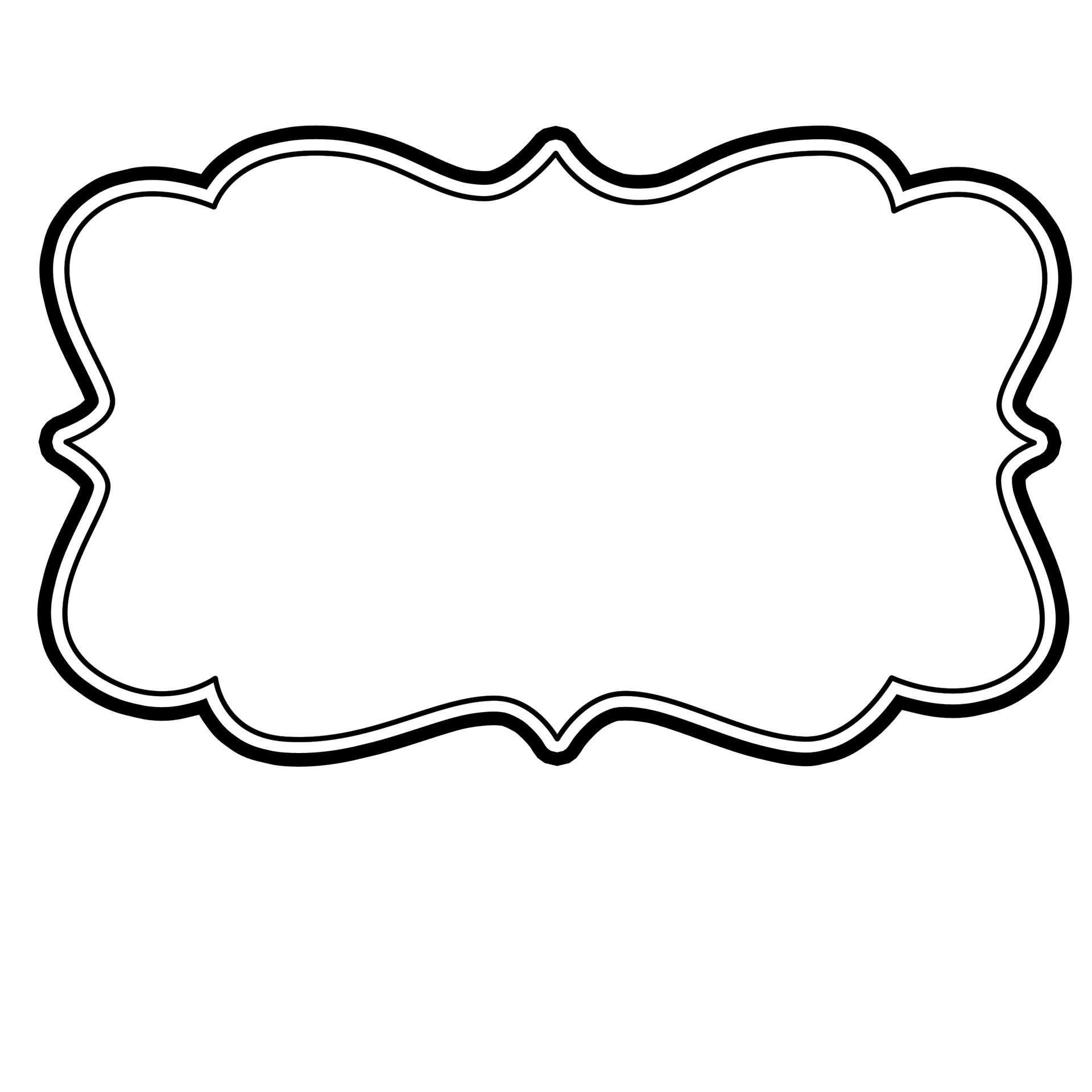 Moldura Decorativa Vazia Design Gráfico Png Grátis Para Baixar
