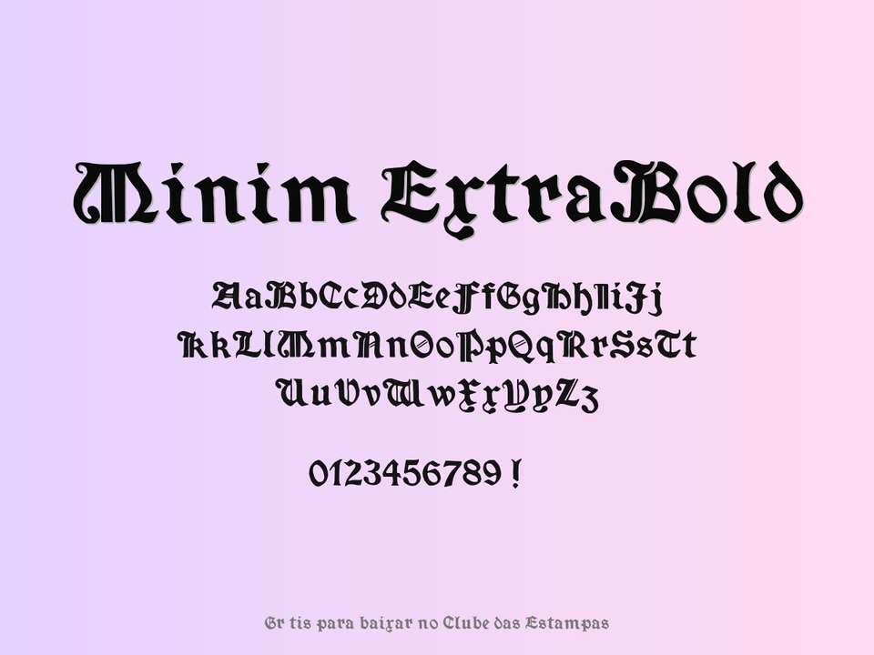 Fonte Minim Extrabold Grátis Para Baixar