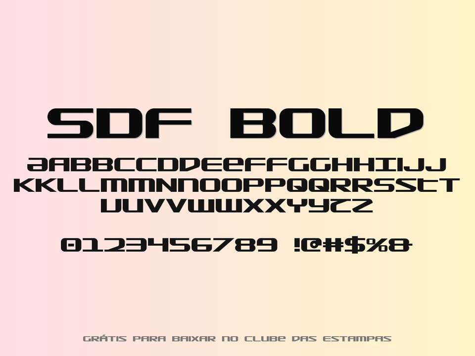 Fonte Sdf Bold Grátis Para Baixar