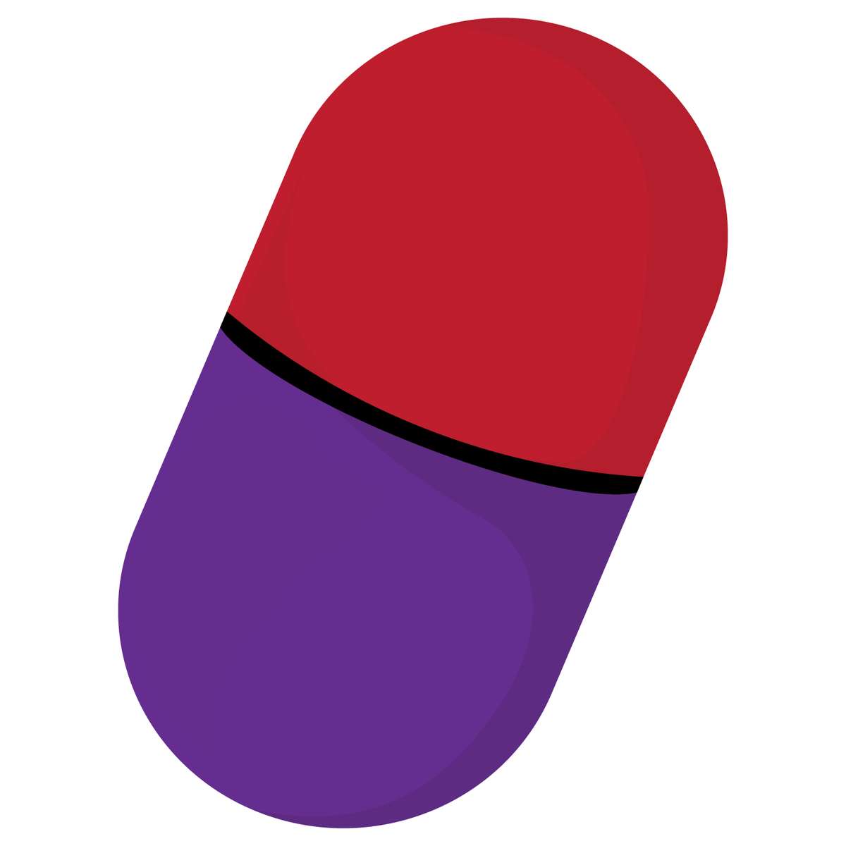 Cápsula Medicinal Vermelho E Roxo Medicamentos Png Grátis Para Baixar