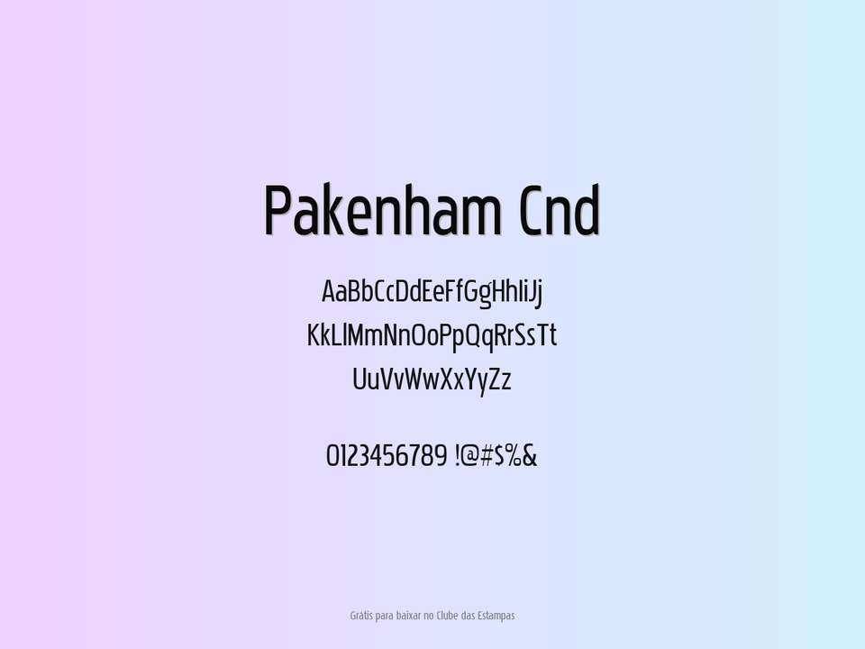 Fonte Pakenham Cnd Grátis Para Baixar