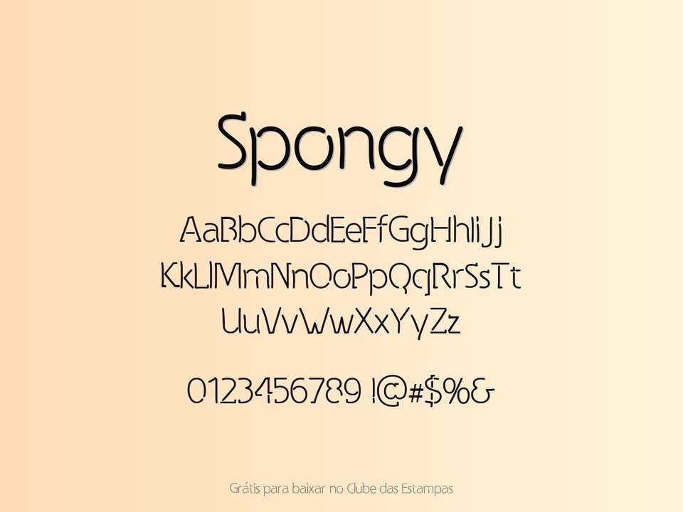 Fonte Spongy Grátis Para Baixar