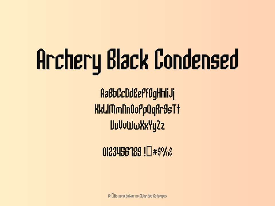Fonte Archery Black Condensed Grátis Para Baixar