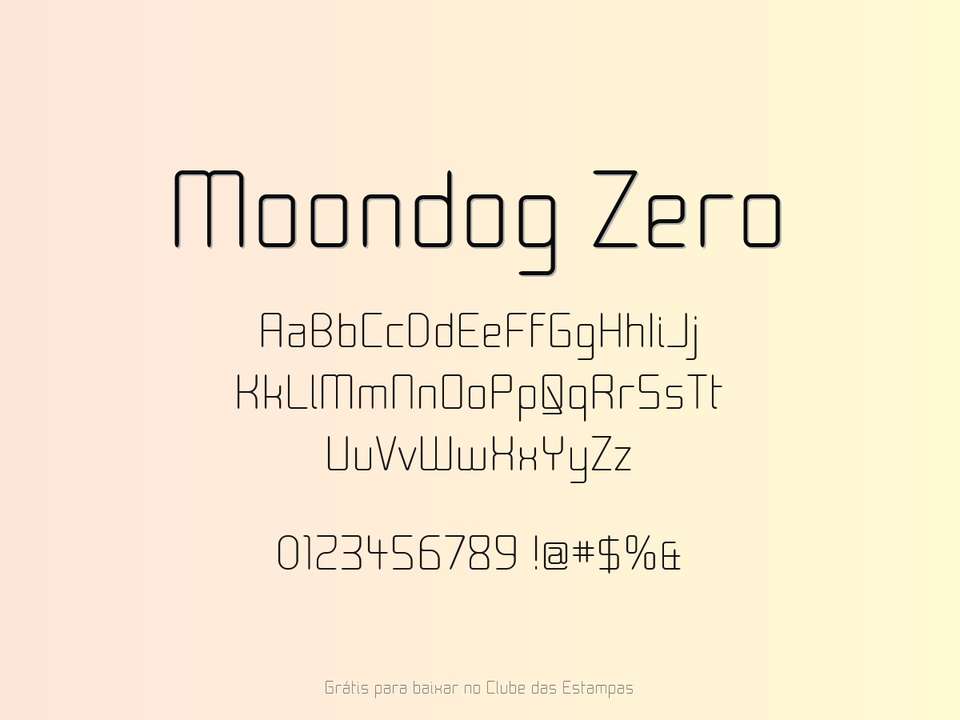 Fonte Moondog Zero Grátis Para Baixar
