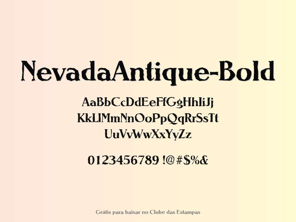 Fonte Nevadaantique Bold Grátis Para Baixar