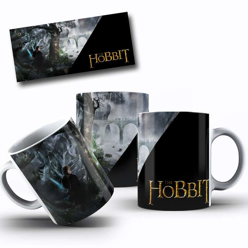Arte Para Caneca The Hobbit Personagem Série Fantasia 9