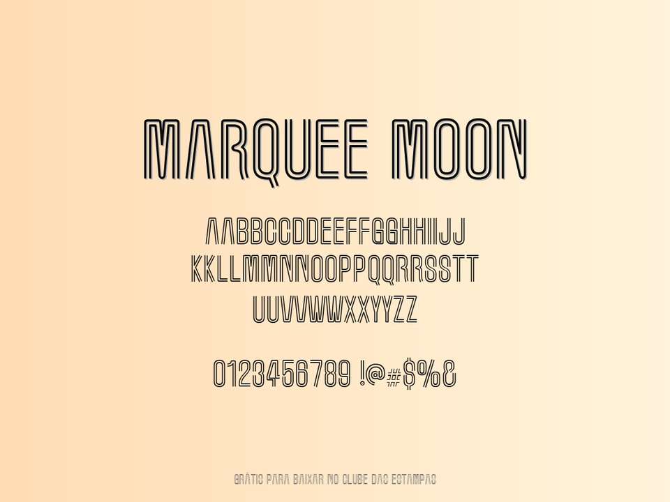 Fonte Marquee Moon Grátis Para Baixar