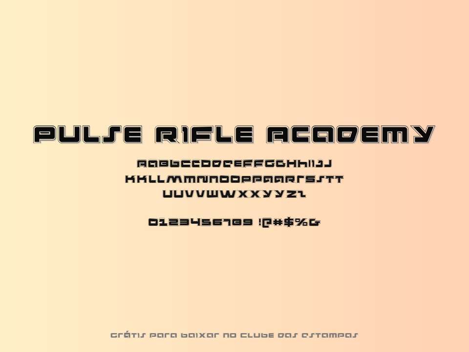 Fonte Pulse Rifle Academy Grátis Para Baixar