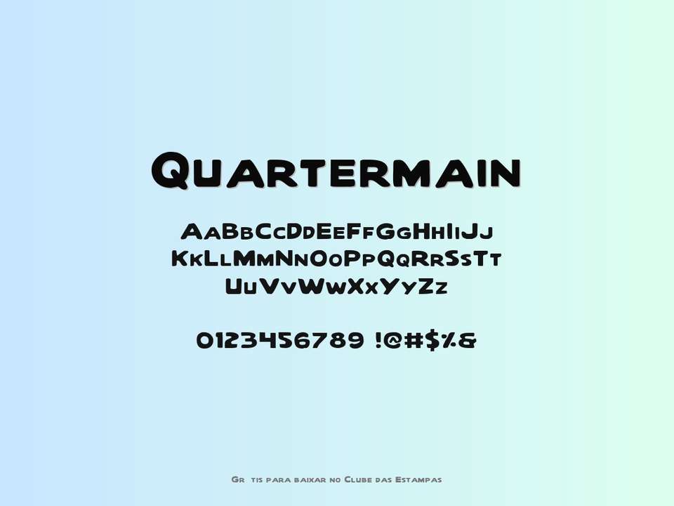Fonte Quartermain Grátis Para Baixar