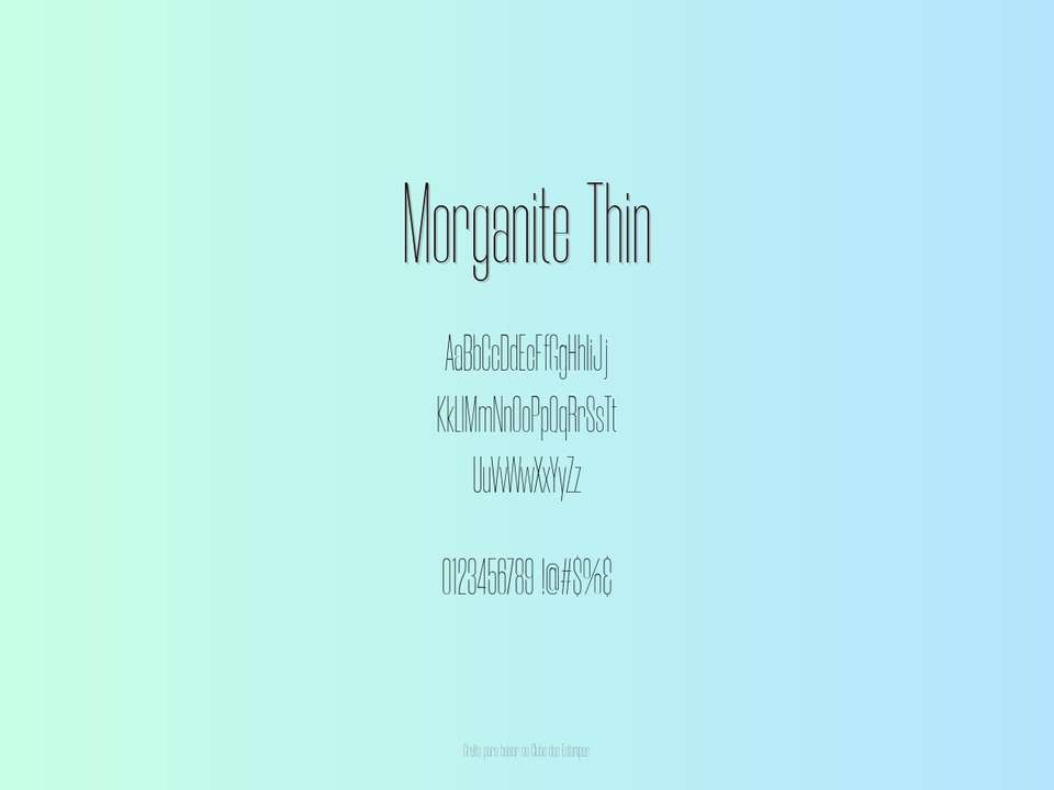 Fonte Morganite Thin Grátis Para Baixar