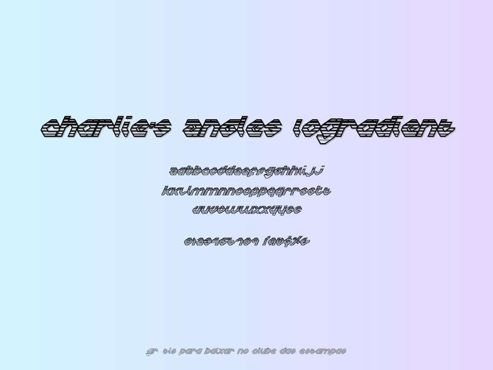 Fonte Charlie's Angles Iogradient Grátis Para Baixar