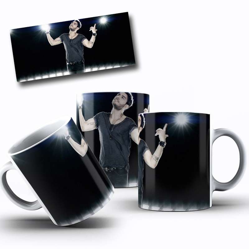 Arte Para Caneca Cantor Masculino Show 3