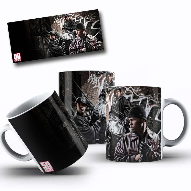 Arte Para Caneca 50 Cent Rap Artistas 9