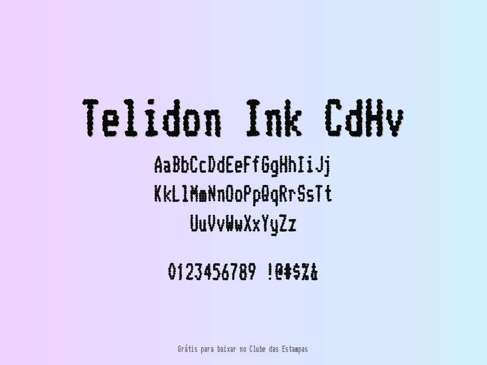 Fonte Telidon Ink Cdhv Grátis Para Baixar
