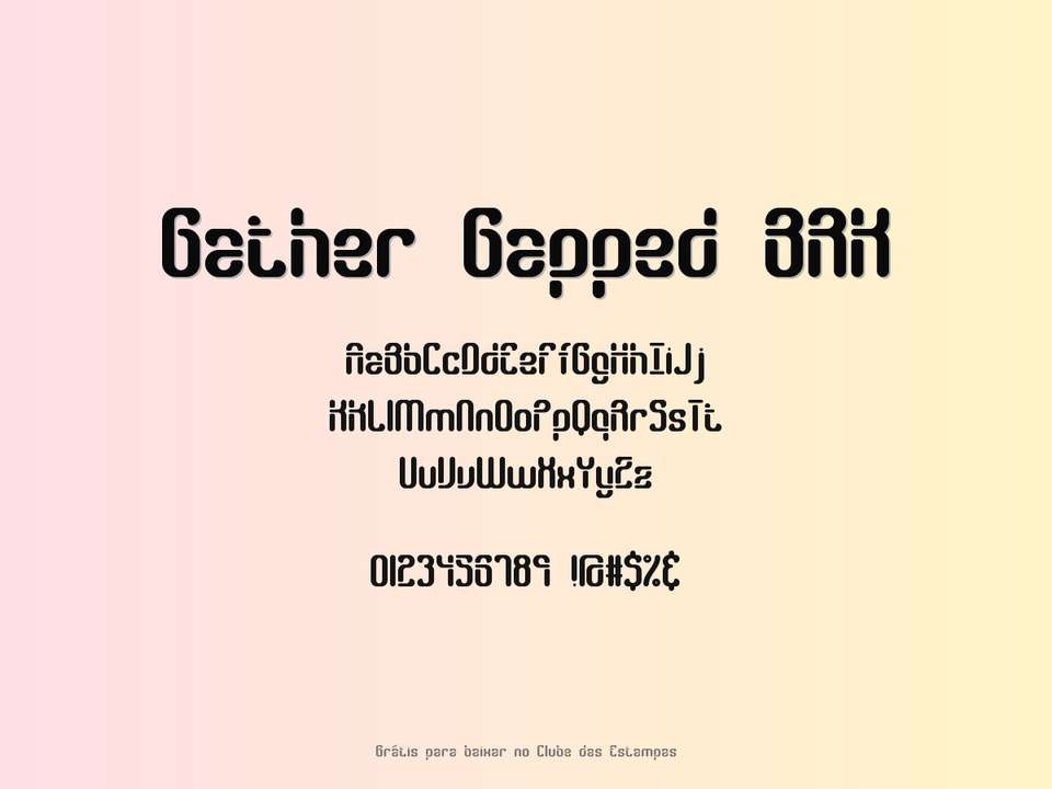 Fonte Gather Gapped Brk Grátis Para Baixar