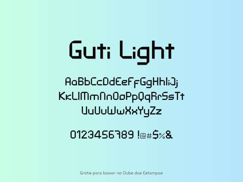 Fonte Guti Light Grátis Para Baixar