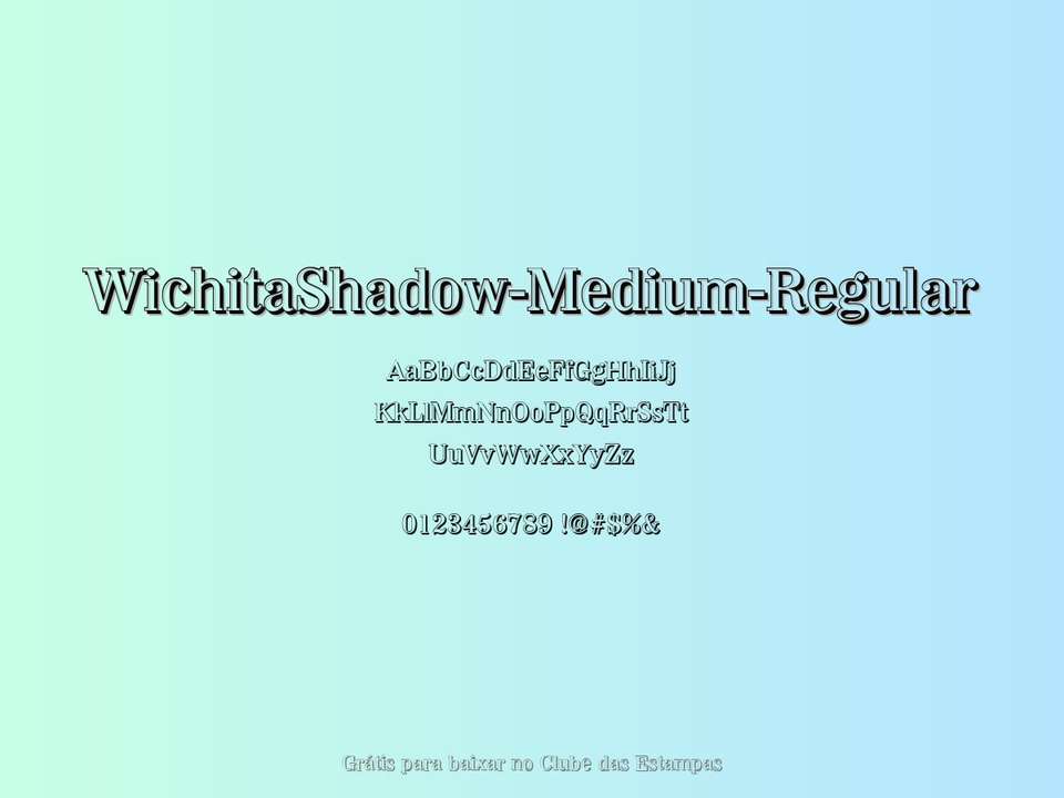 Fonte Wichitashadow Medium Regular Grátis Para Baixar