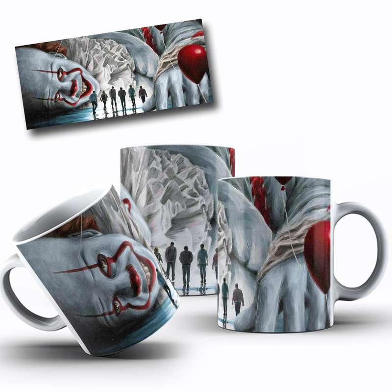 Arte Para Caneca It Pennywise Clown Serie 4