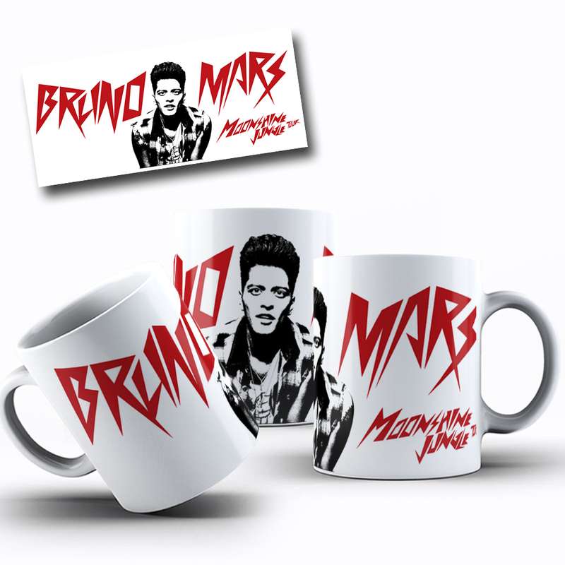Arte Para Caneca Bruno Mars Moonshine Jungle Tour 8