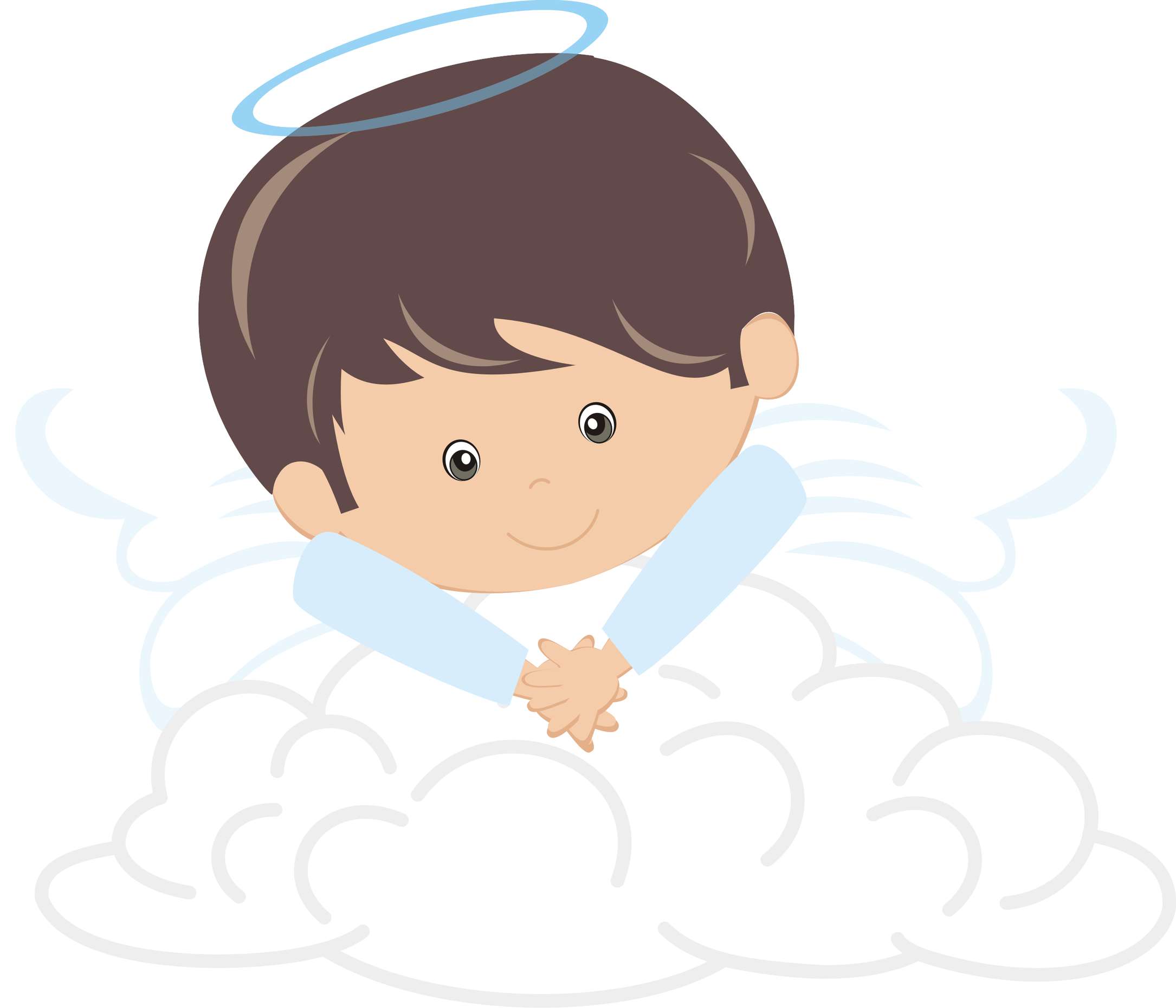 Anjo Criança Nas Nuvens Anjos Png Grátis Para Baixar