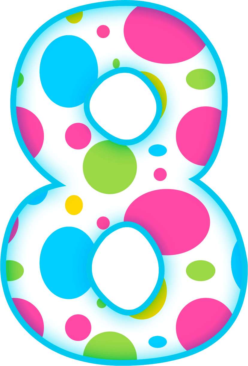 Elemento Numero 8 Oito Bolinhas Png