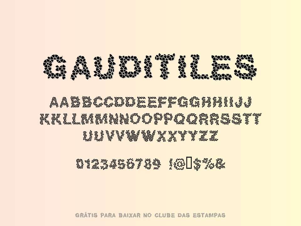 Fonte Gauditiles Grátis Para Baixar
