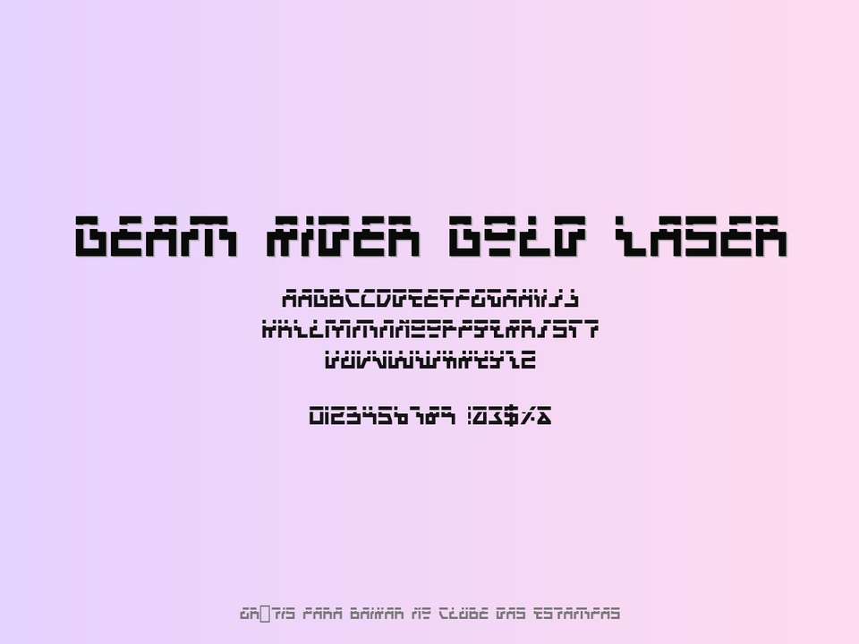 Fonte Beam Rider Bold Laser Grátis Para Baixar