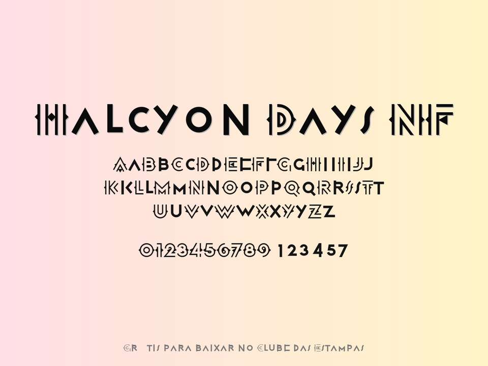 Fonte Halcyon Days Nf Grátis Para Baixar