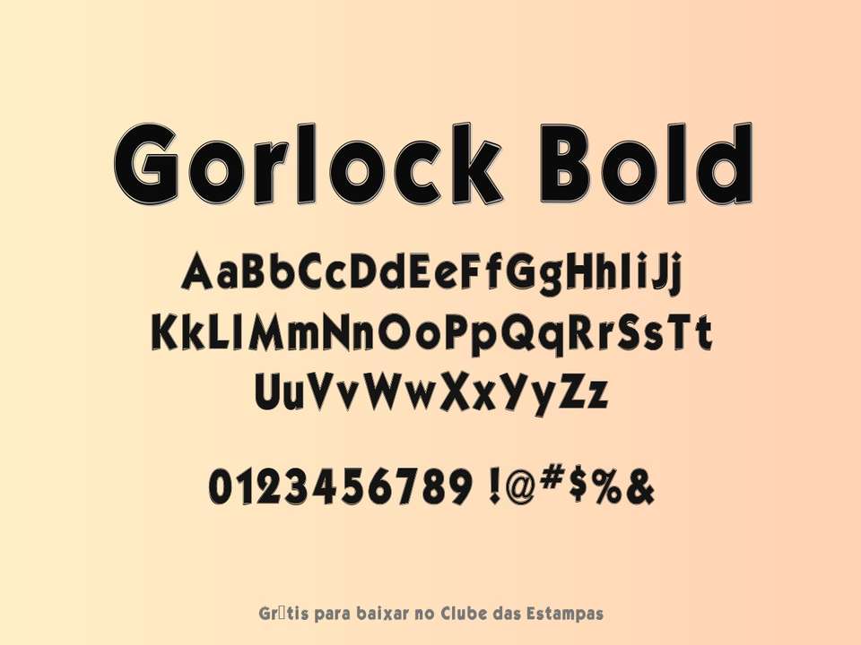 Fonte Gorlock Bold Grátis Para Baixar