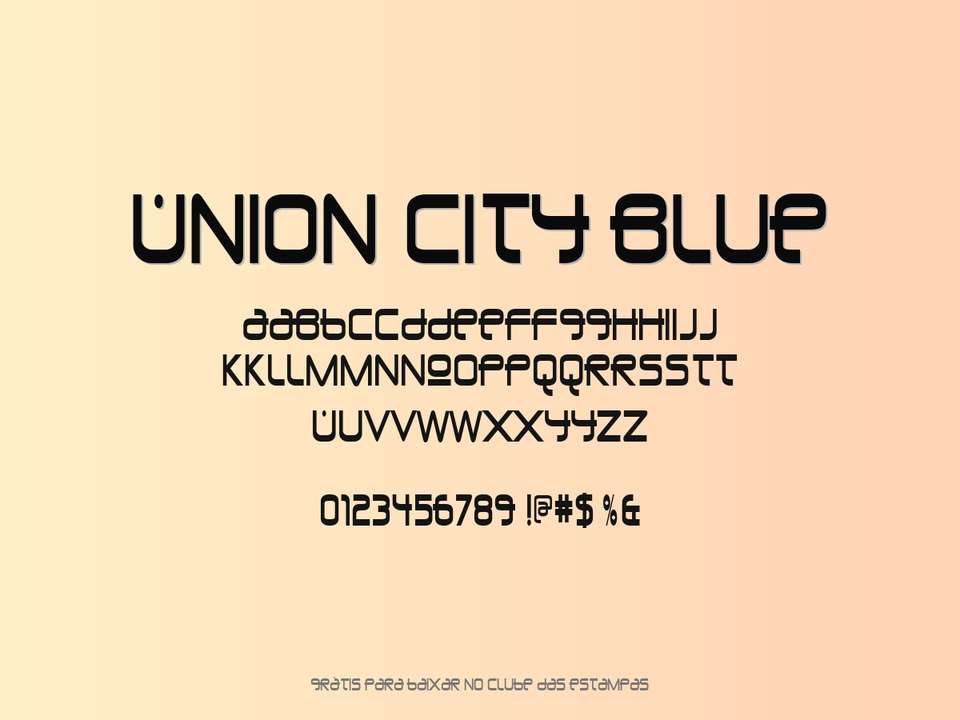 Fonte Union City Blue Grátis Para Baixar