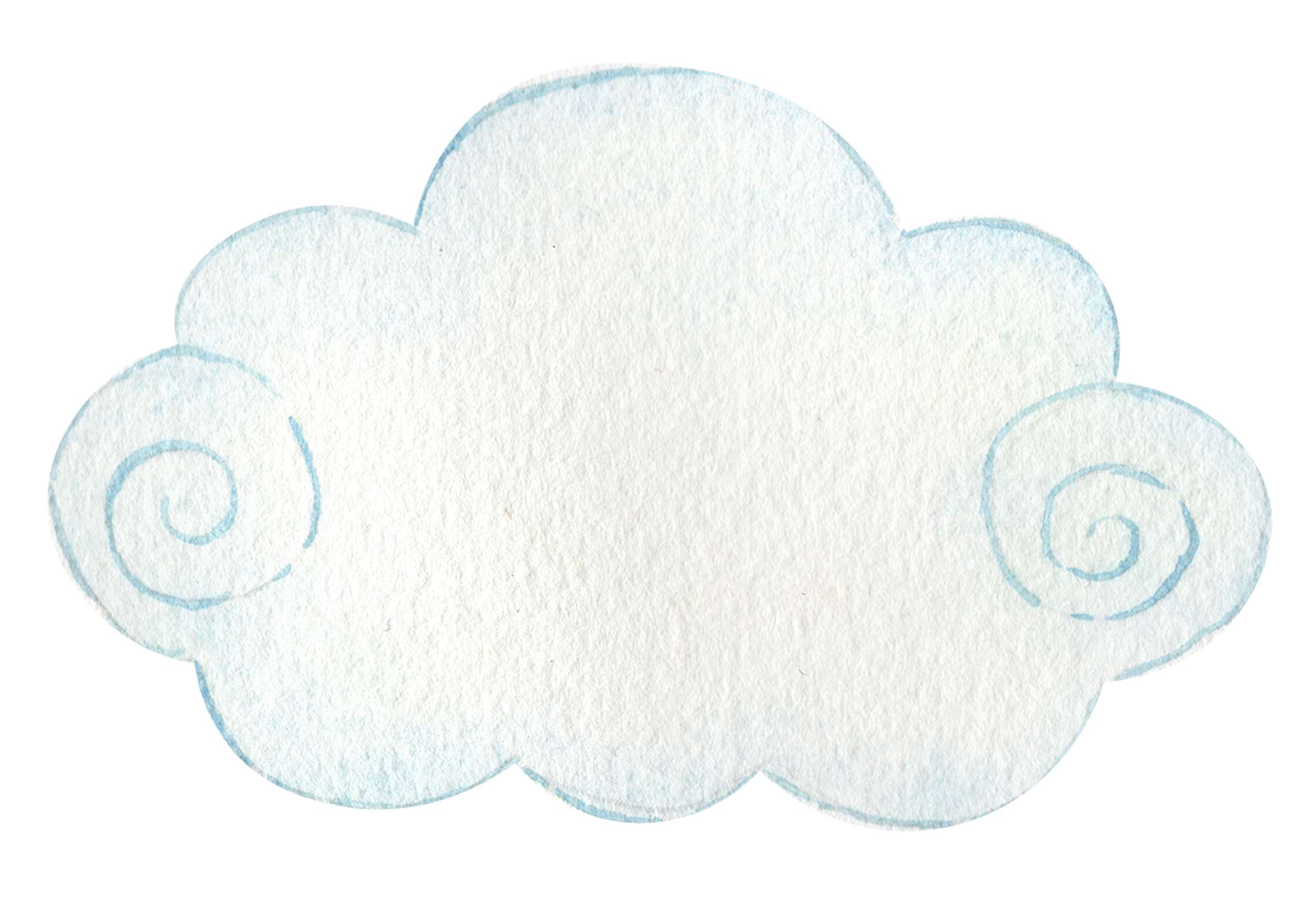 Nuvem Desenhada Com Arabescos Nuvens Png Grátis Para Baixar