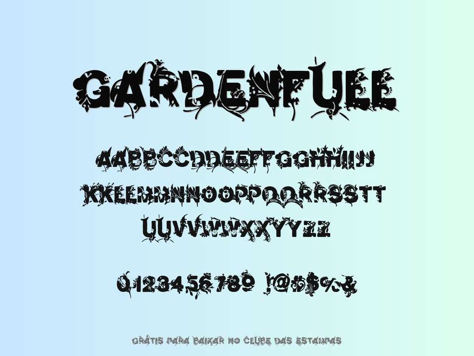 Fonte Gardenfull Grátis Para Baixar