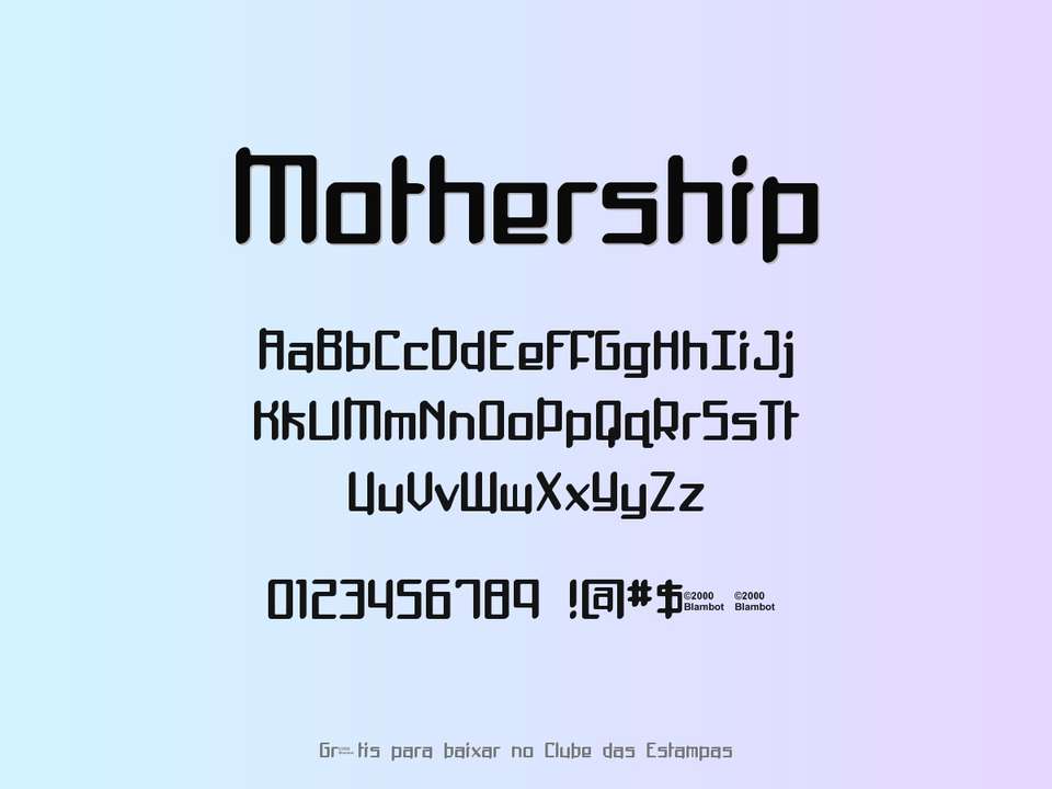 Fonte Mothership Grátis Para Baixar