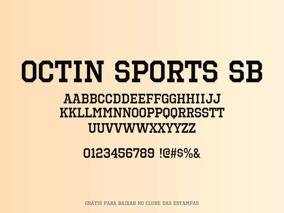 Fonte Octin Sports Sb Grátis Para Baixar