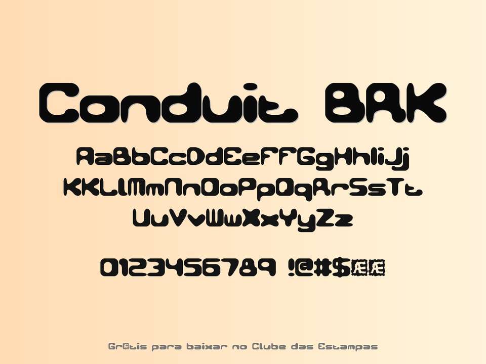 Fonte Conduit Brk Grátis Para Baixar