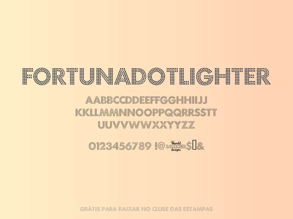 Fonte Fortunadotlighter Grátis Para Baixar