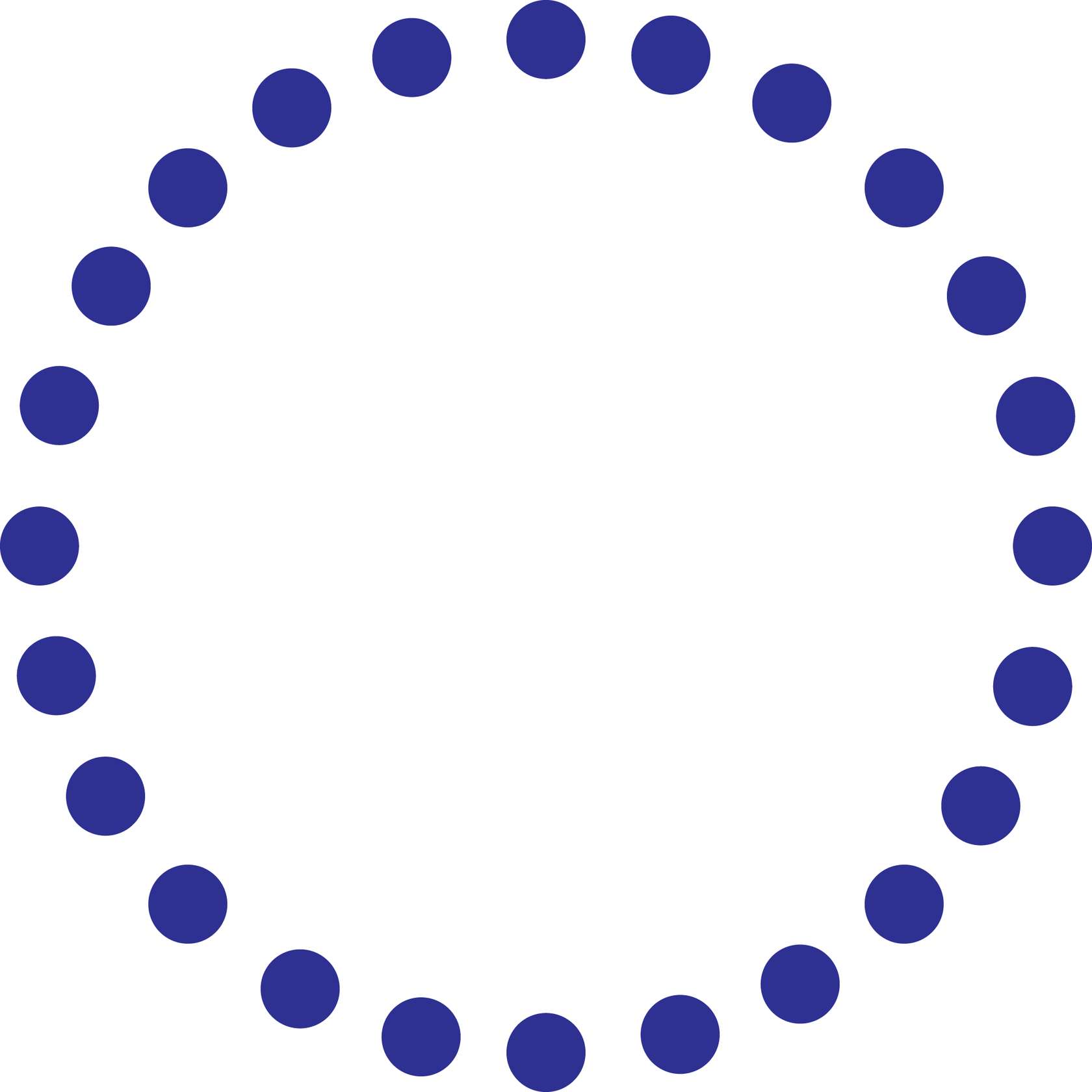 Anel De Pontos Azuis Geometria Png Grátis Para Baixar