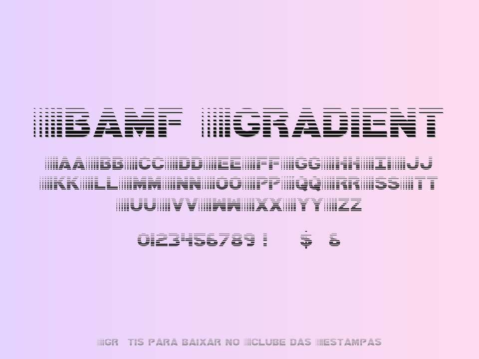 Fonte Bamf Gradient Grátis Para Baixar