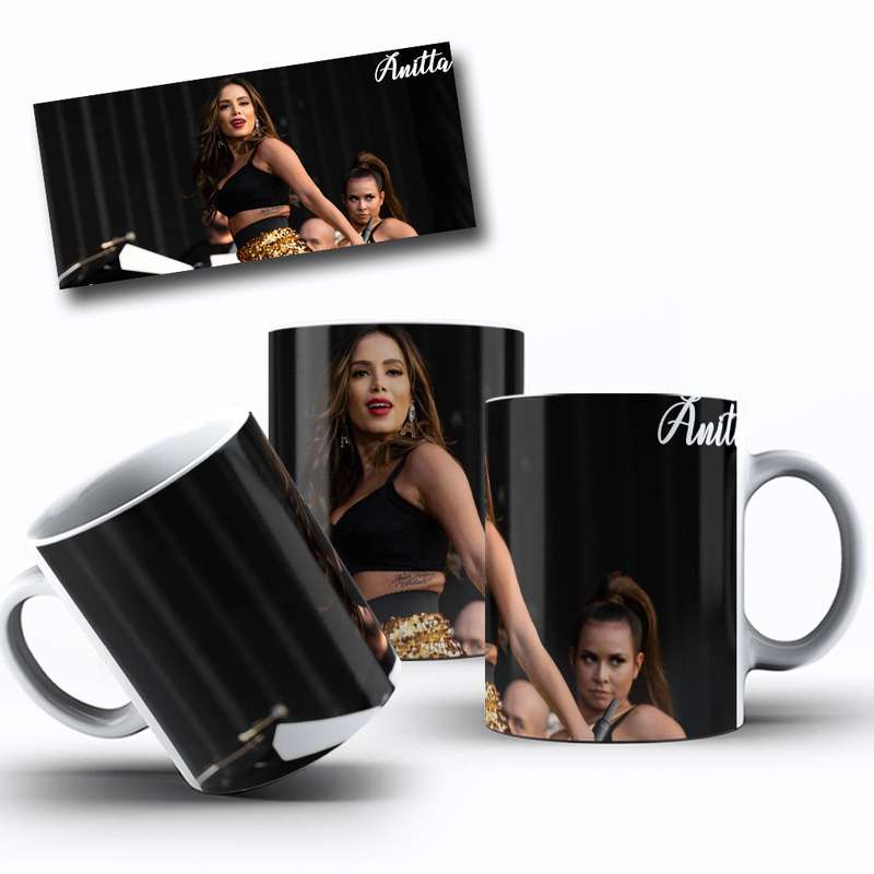 Arte Para Caneca Anitta Dança Estilo Pop 6