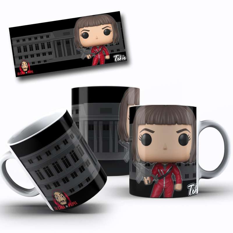 Arte Para Caneca La Casa De Papel Funko Pop Tokyo 1