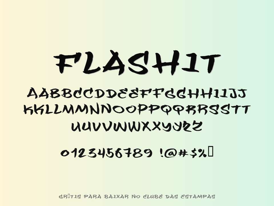 Fonte Flashit Grátis Para Baixar