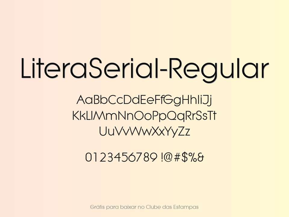 Fonte Literaserial Regular Grátis Para Baixar